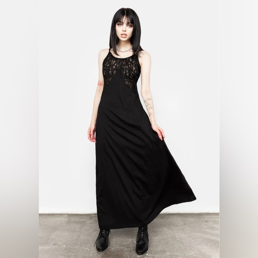 Libertina Lace Panel Slip Dress US10/UK14